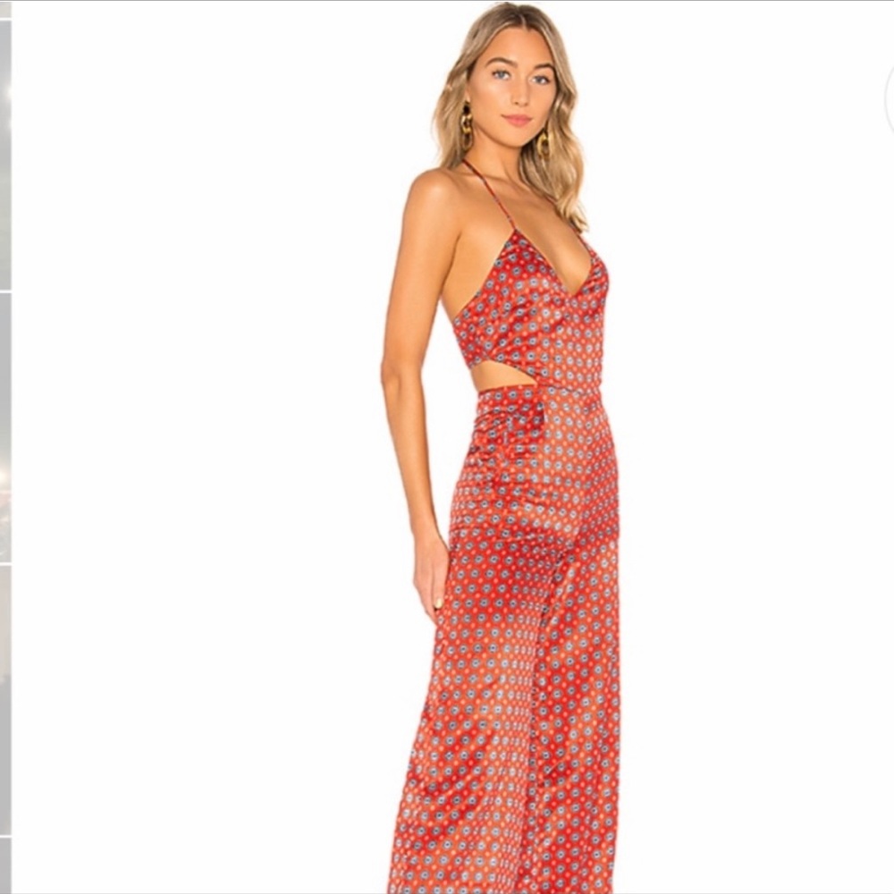 House of Harlow red jumpsuit